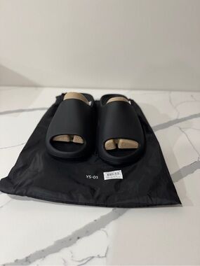 Black Slide Sandals YS-01